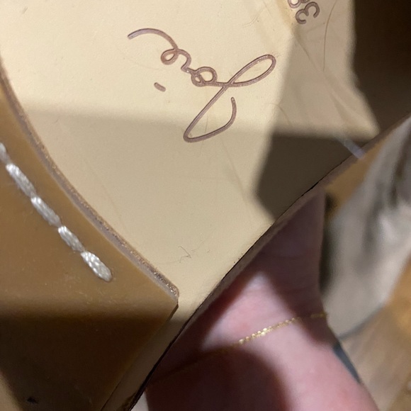 Soft tan suede booties size 38 - Joie worn once and too big for me. - Picture 3 of 3